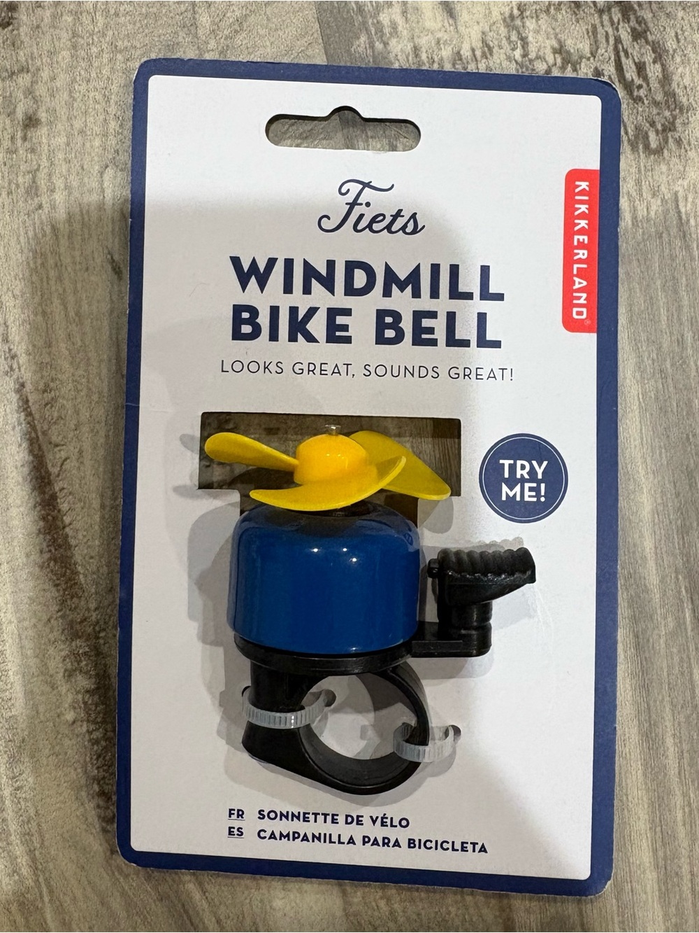 Kikkerland Windmill Bile Bell New in Package